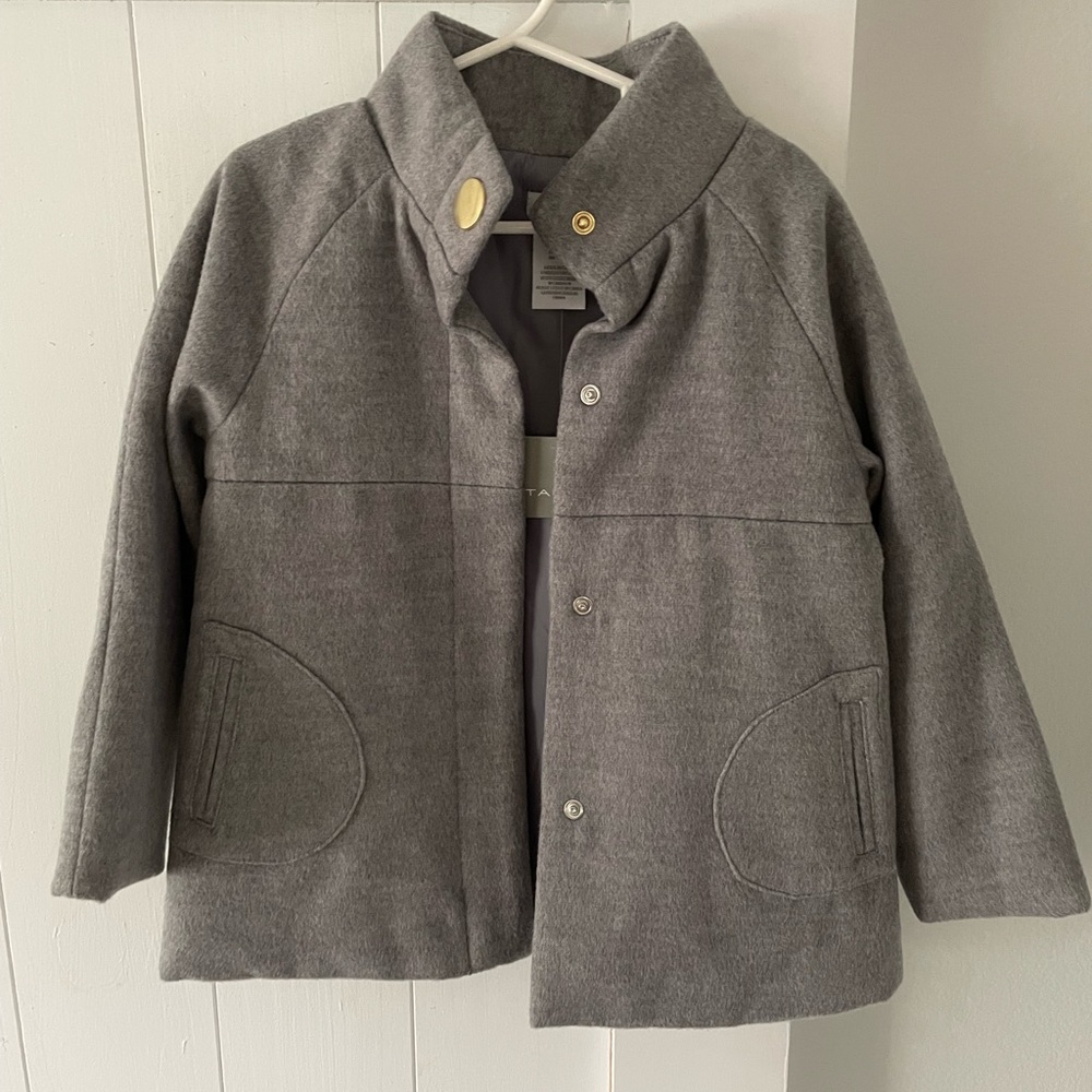 Tahari Gray Kids Pea Coat